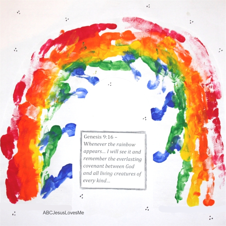 Handprint Footprint Calendar ABC Jesus Loves Me